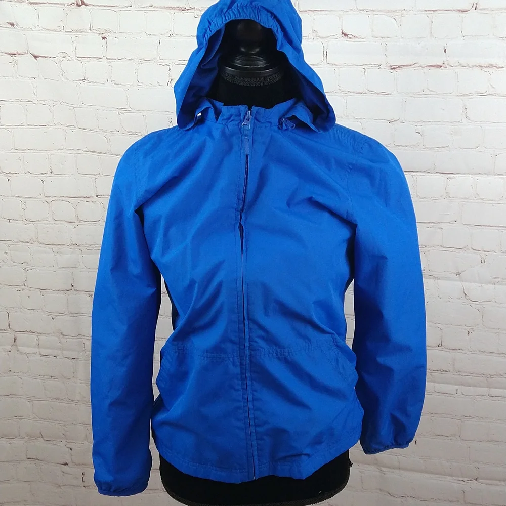 Magellan Lightweight Hooded Blue Windbreaker